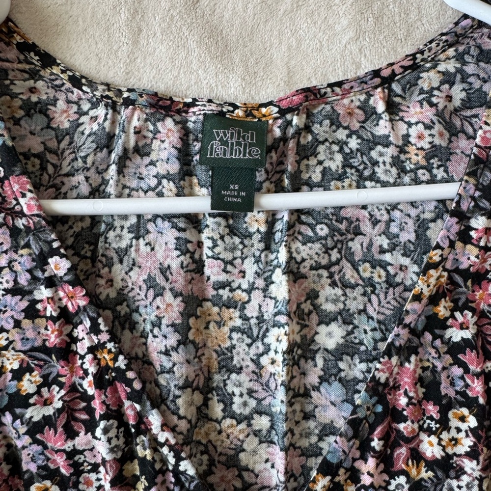 Floral Puff Sleeve Dress - Picture 3 of 5
